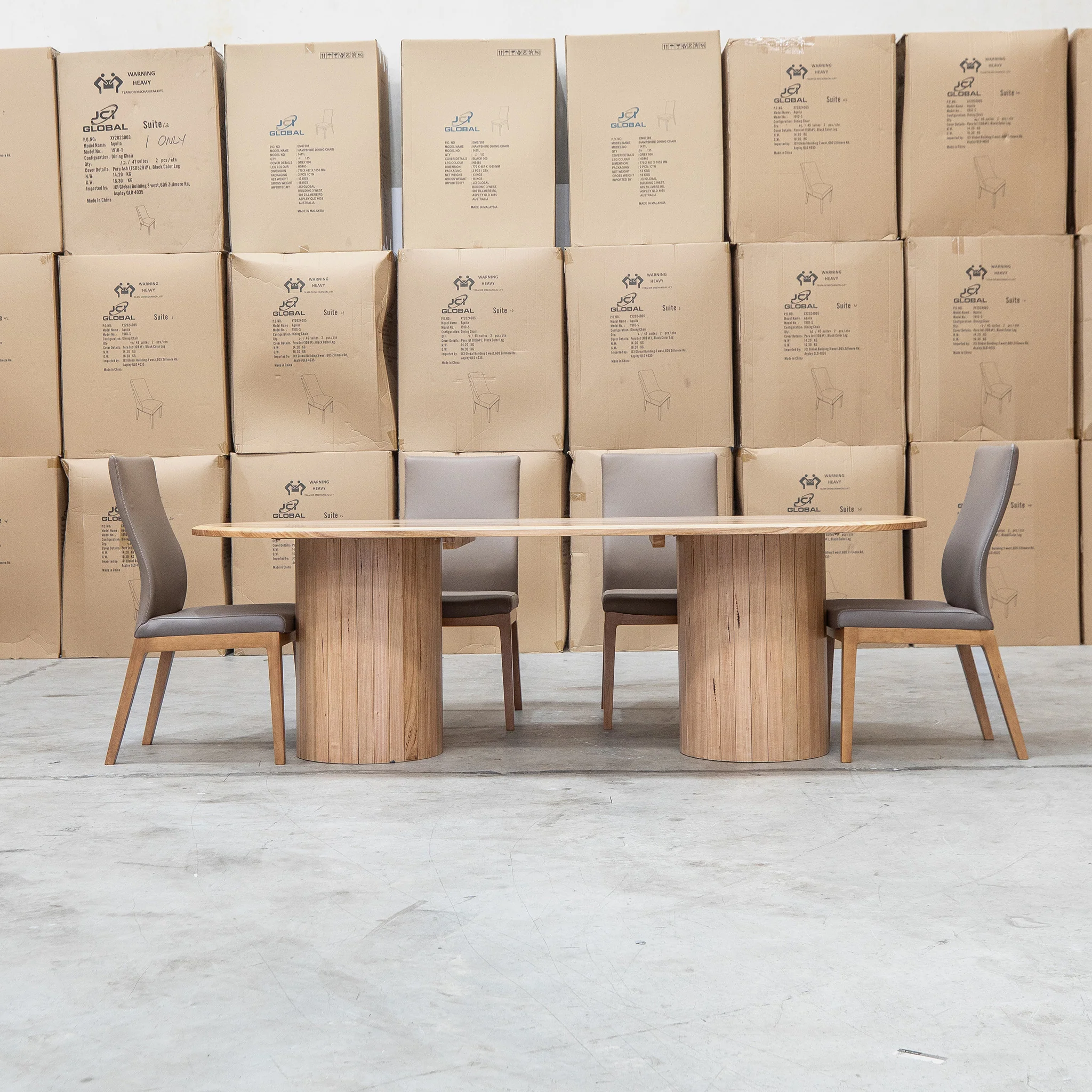 Hampshire Leather Dining Chair - Mocha - Image 6