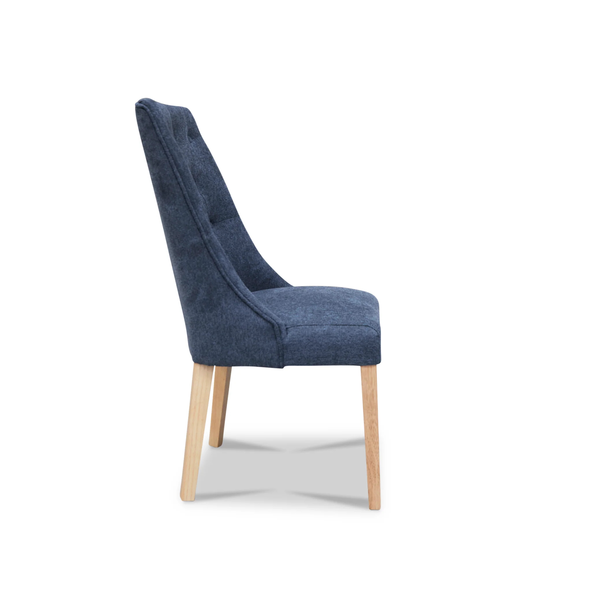 Island Oak Dining Chair - Natural - Lance Charcoal - Image 6