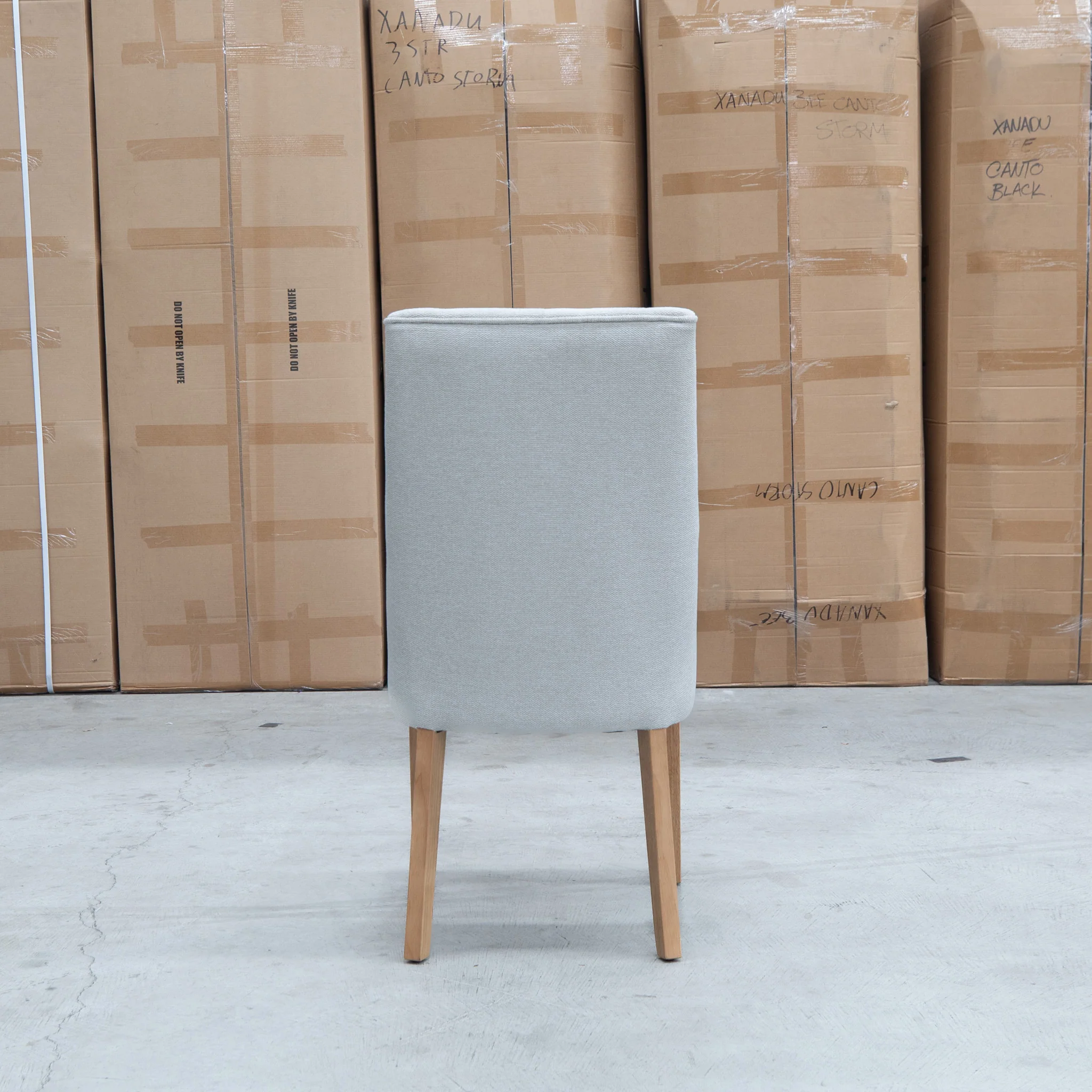 Island Oak Dining Chair - Natural - Oat - Image 4