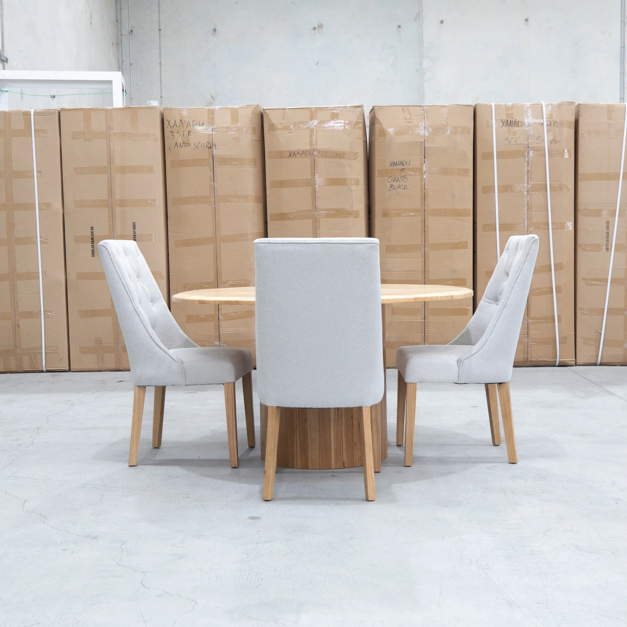 Island Oak Dining Chair - Natural - Oat - Image 5