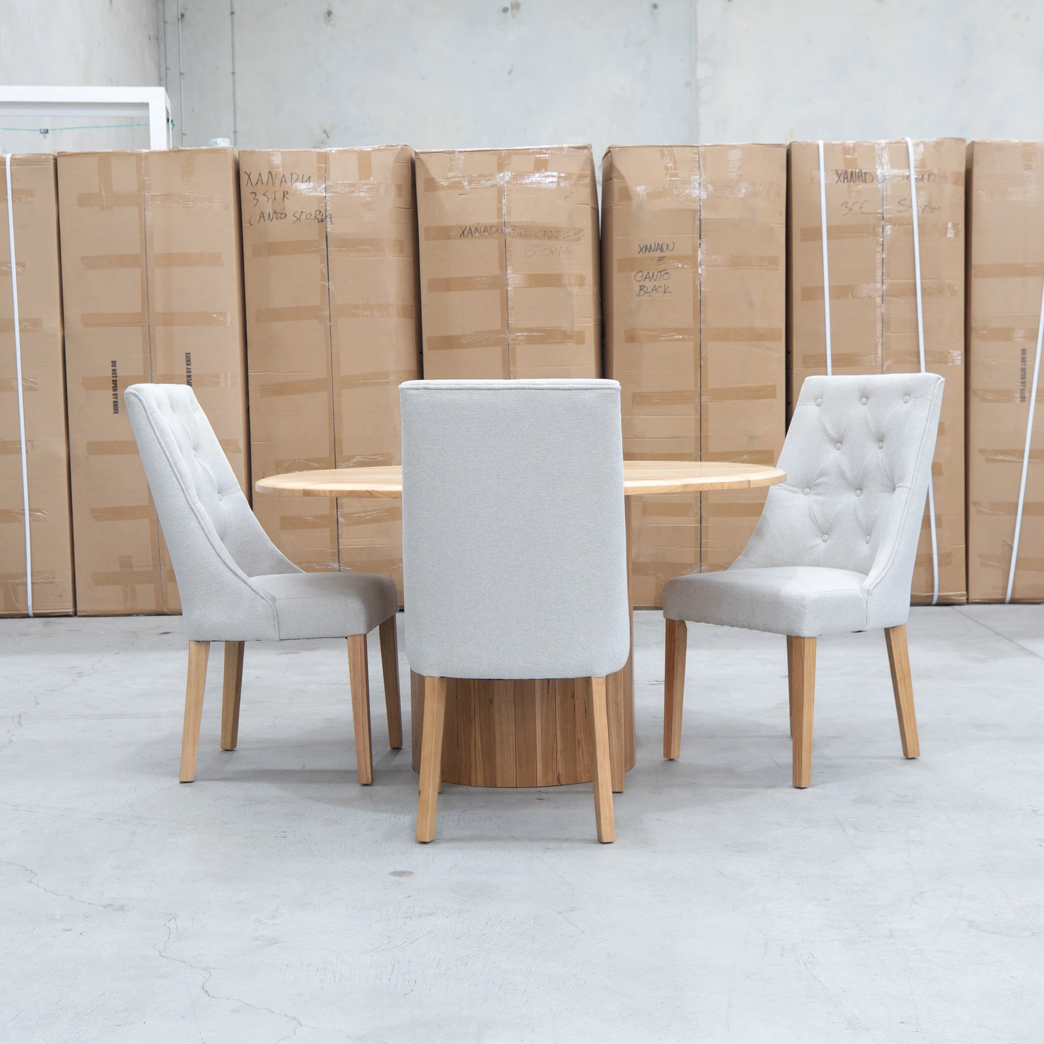 Island Oak Dining Chair - Natural - Oat - Image 6