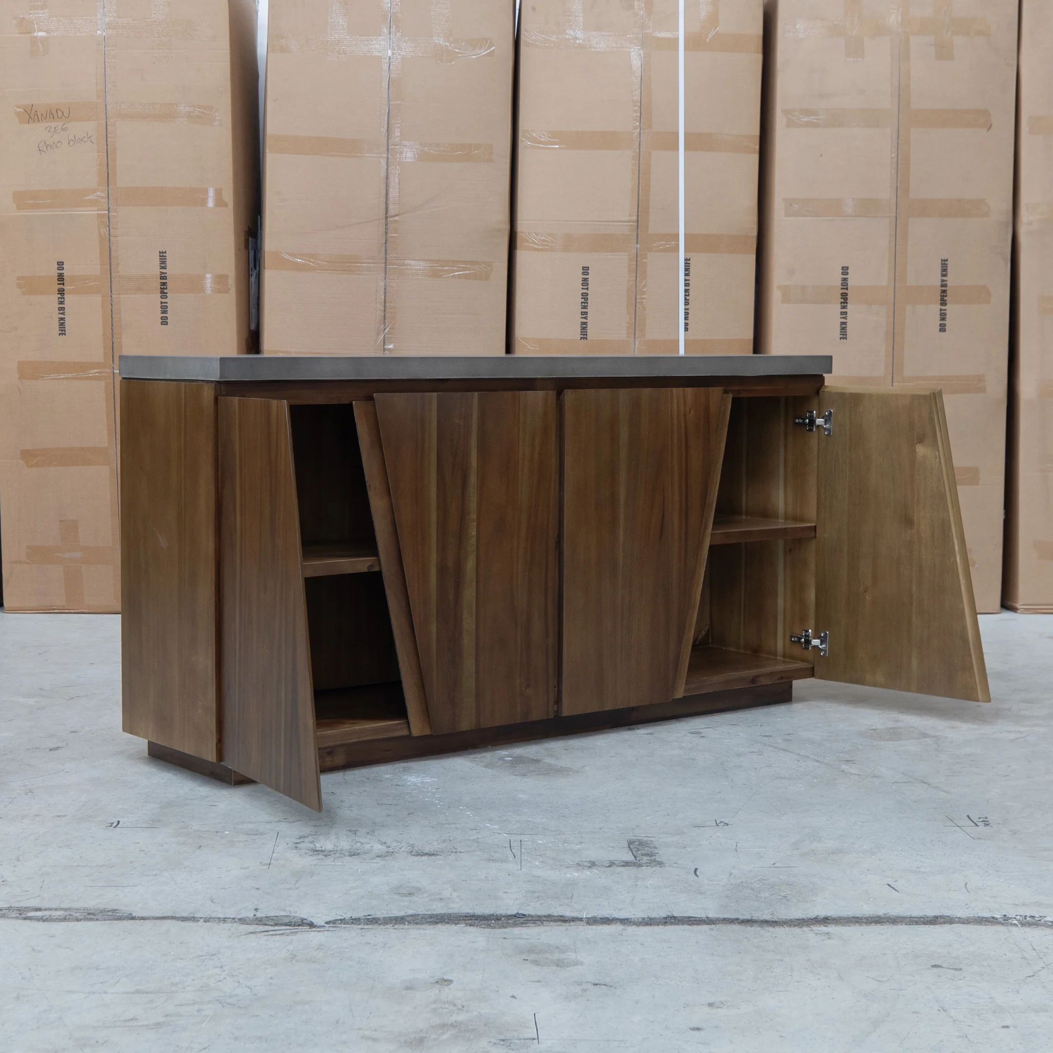 Oatley Dark Concrete Buffet - Image 5