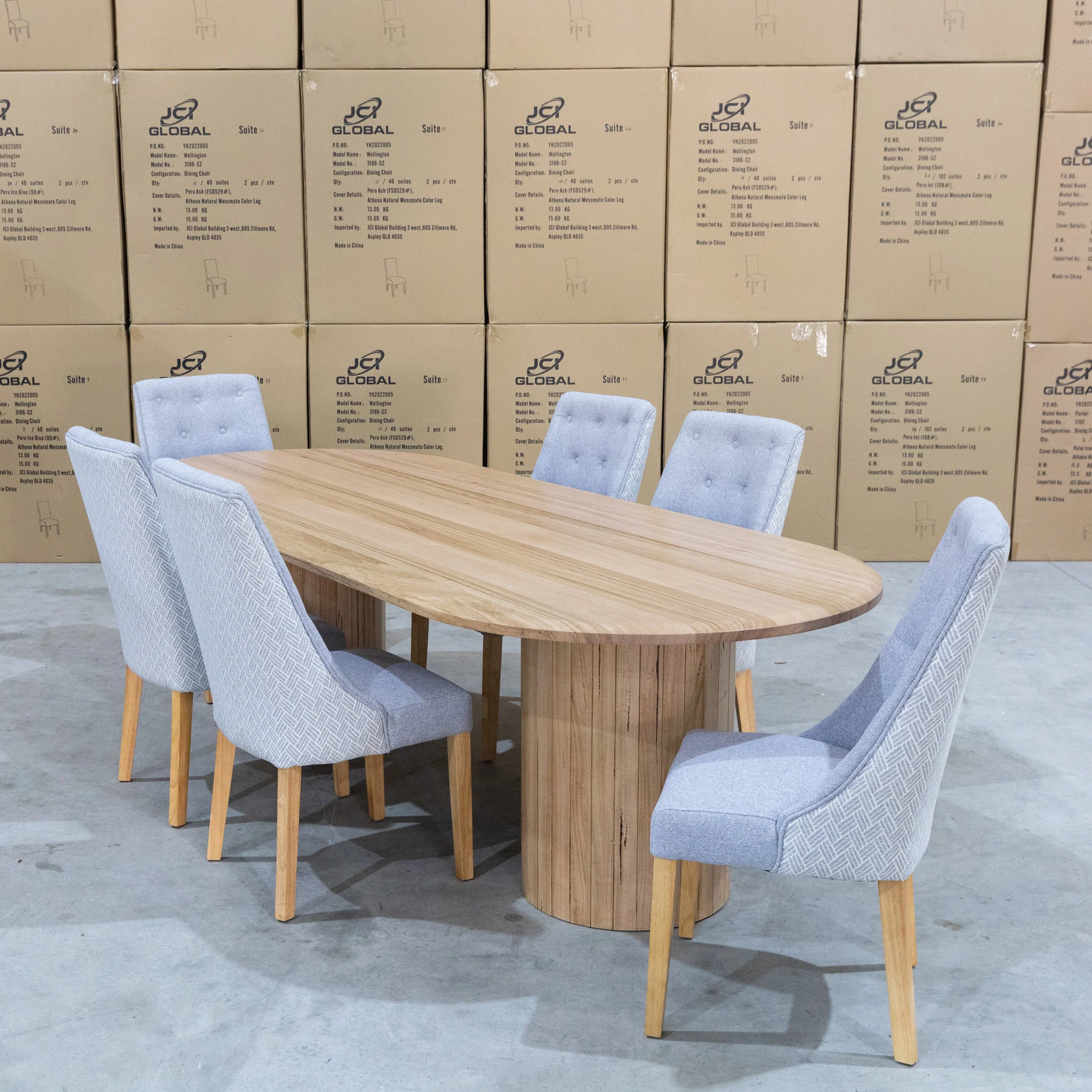 Semillon 240cm New Zealand Ash Oval Dining Table - Natural - Image 6