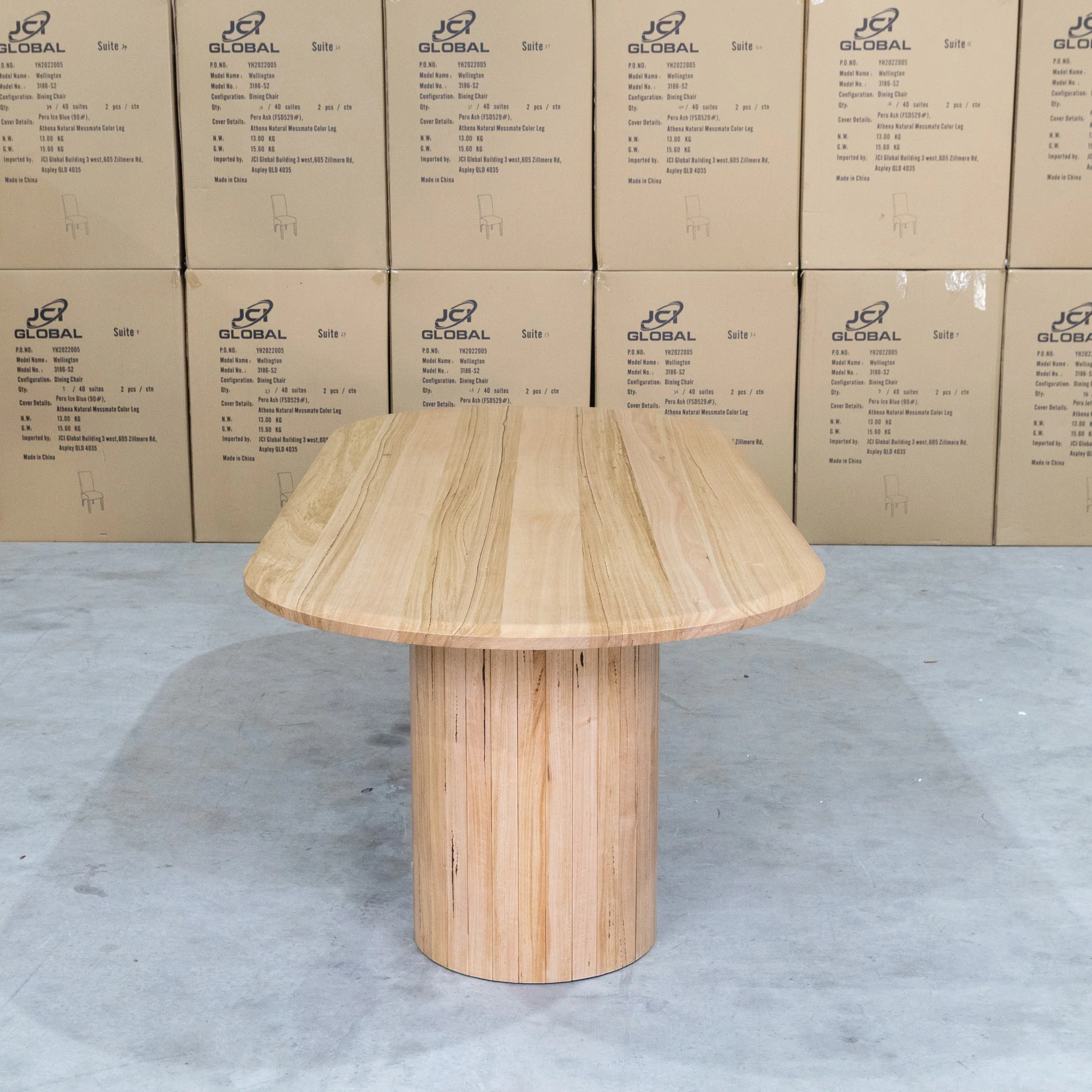 Semillon 270cm New Zealand Ash Oval Dining Table - Natural - Image 3