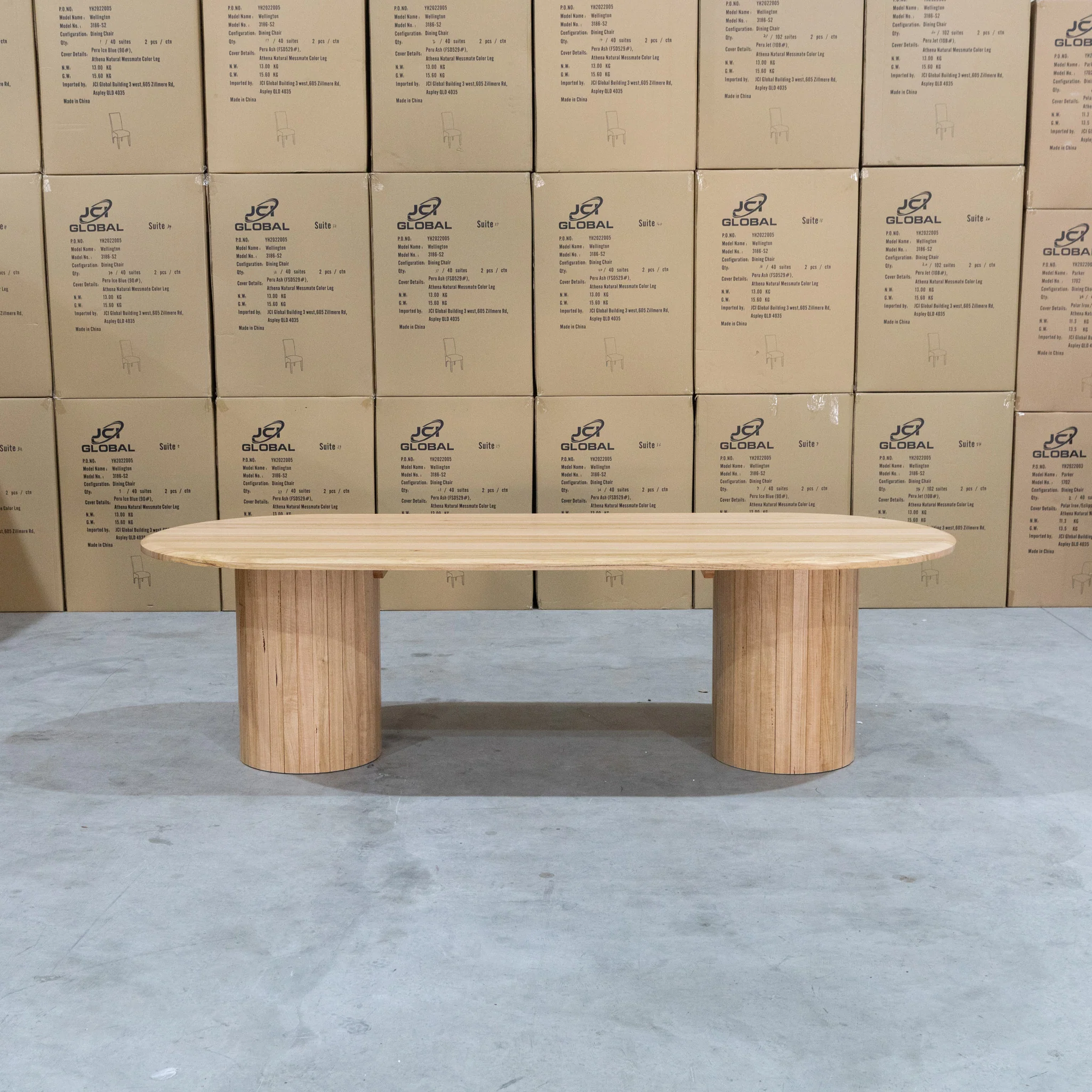 Semillon 270cm New Zealand Ash Oval Dining Table - Natural - Image 4