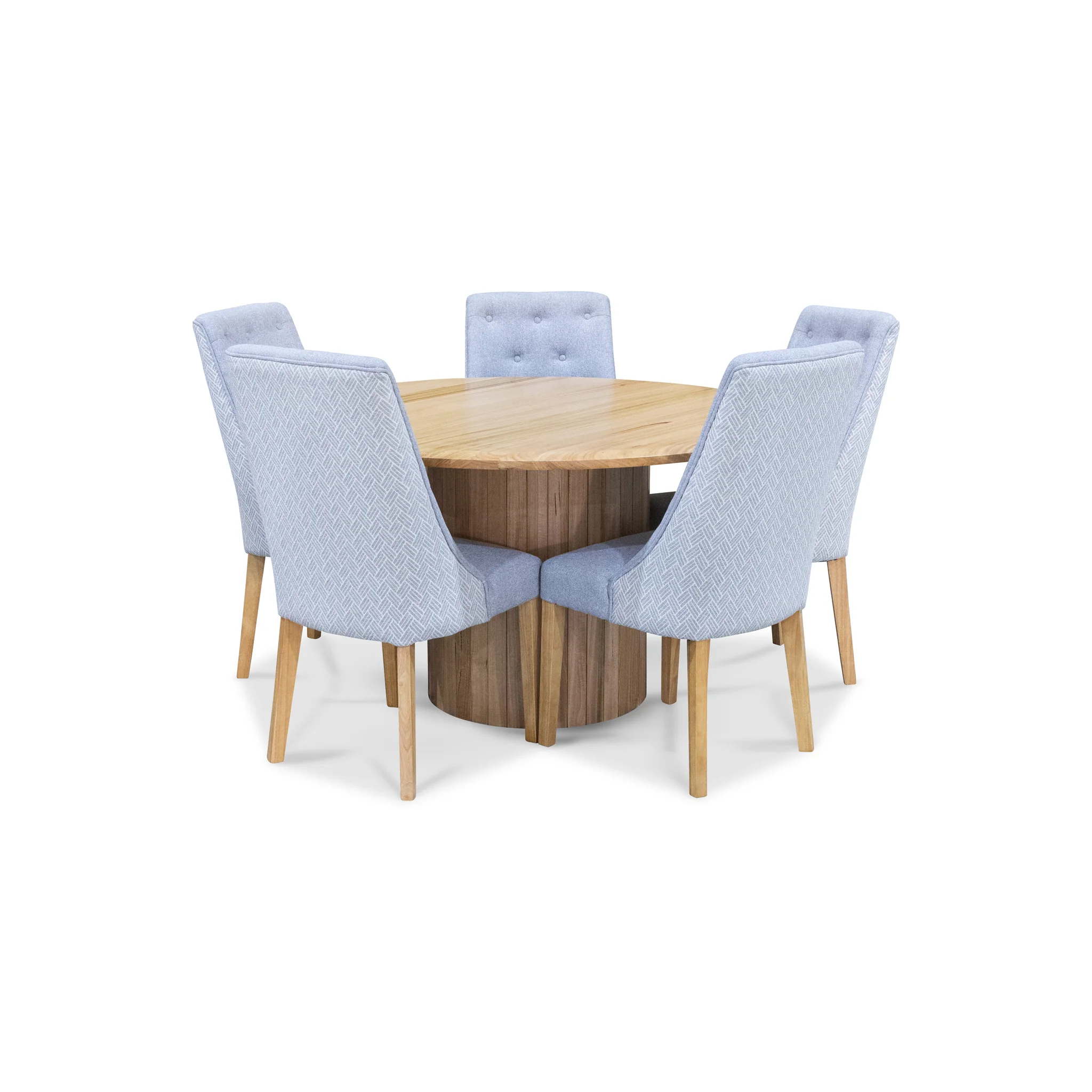 Semillon New Zealand Ash 135cm Round Dining Table - Natural - Image 7