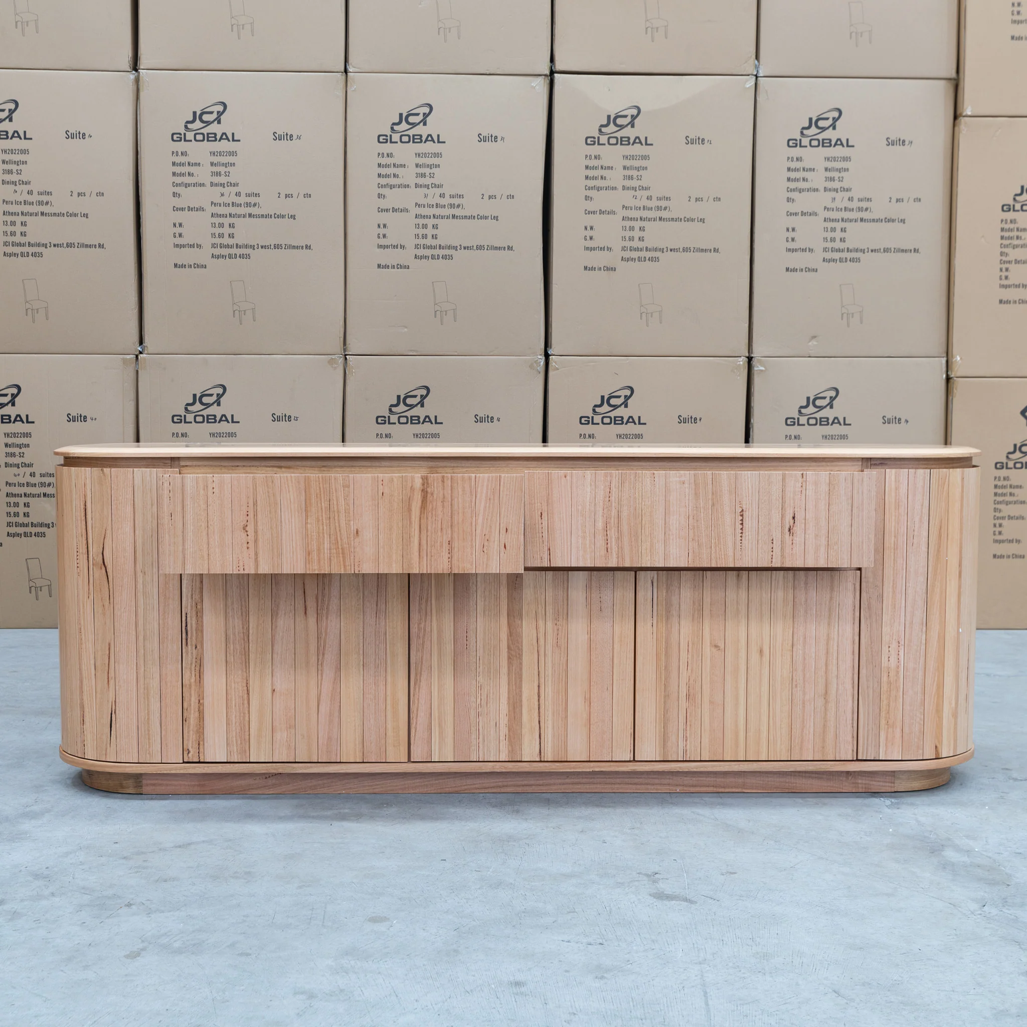 Semillon New Zealand Ash 2 Drawer Buffet - Natural - Image 4