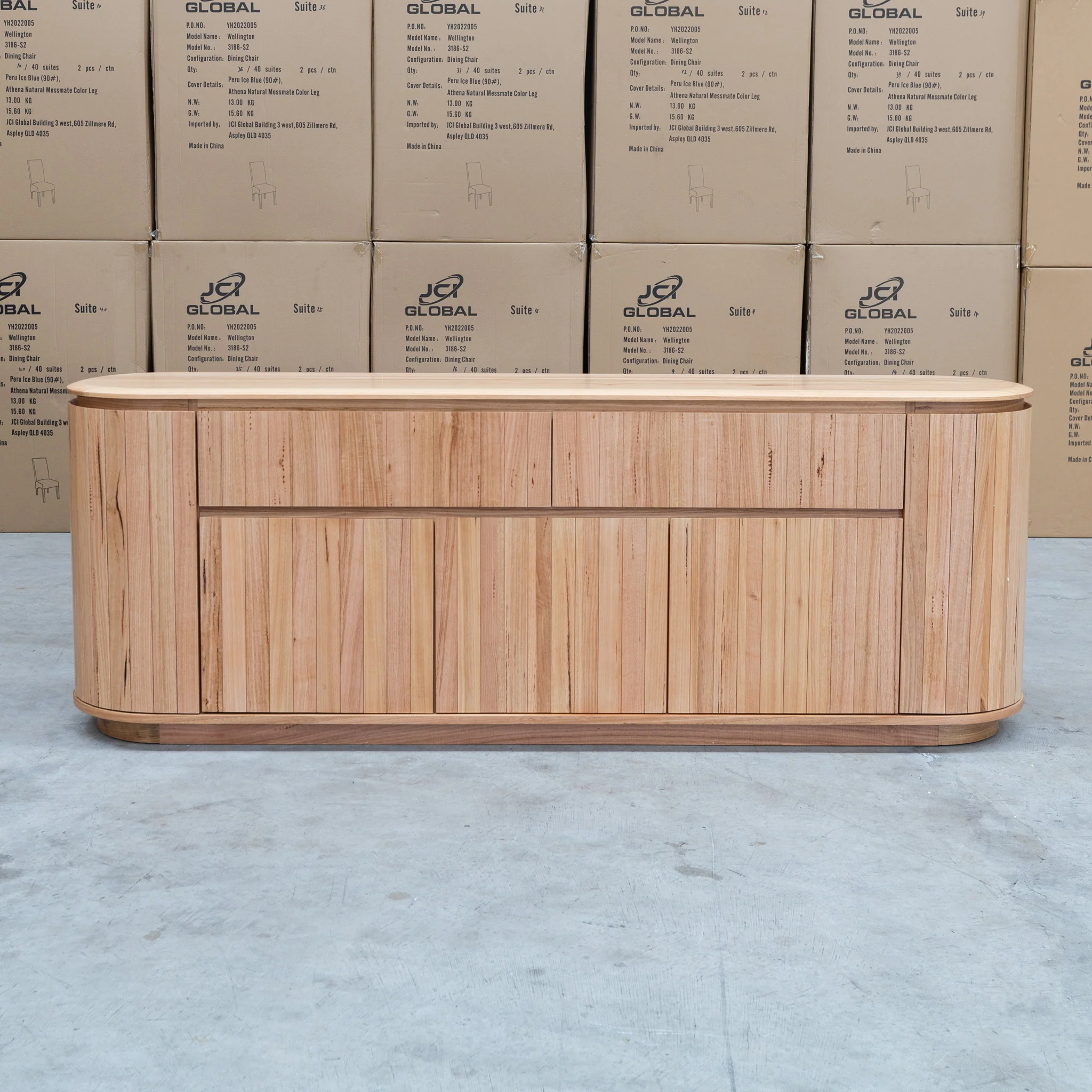 Semillon New Zealand Ash 2 Drawer Buffet - Natural - Image 6