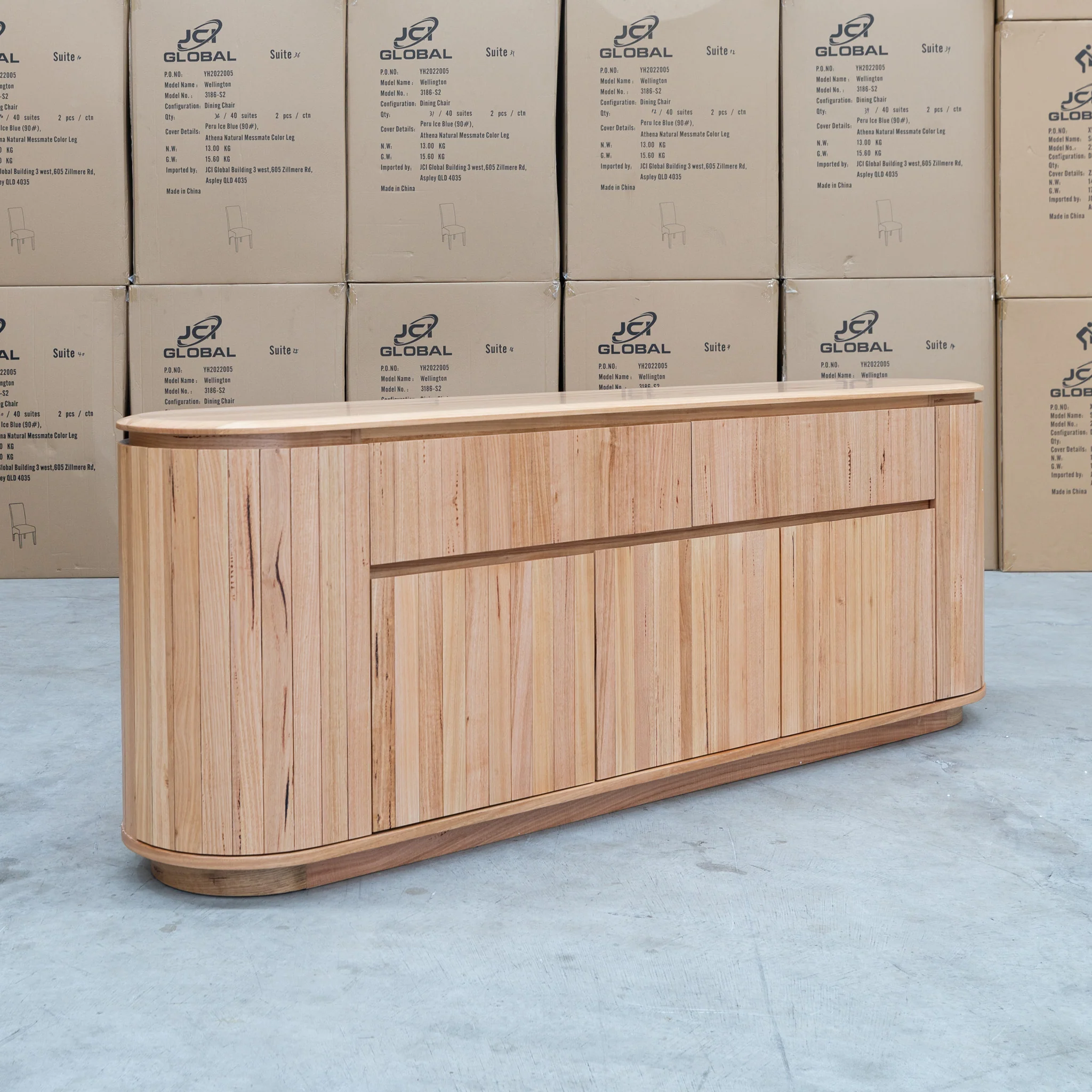 Semillon New Zealand Ash 2 Drawer Buffet - Natural - Image 9