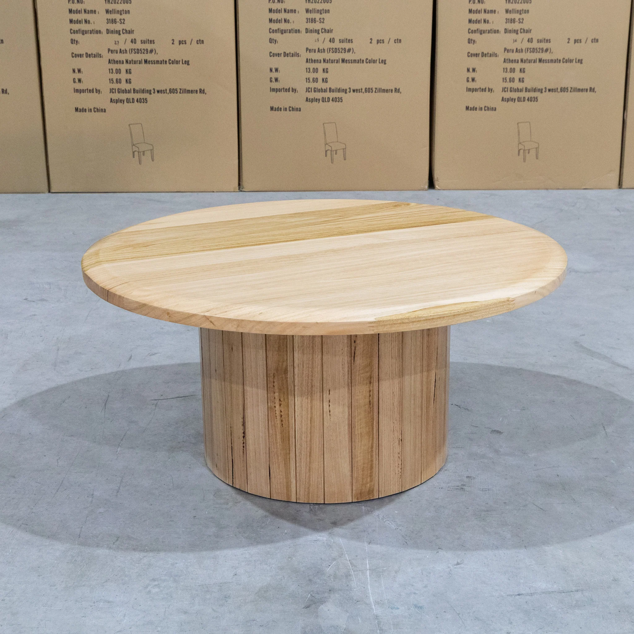 Semillon New Zealand Ash Round Coffee Table - Natural - Image 3