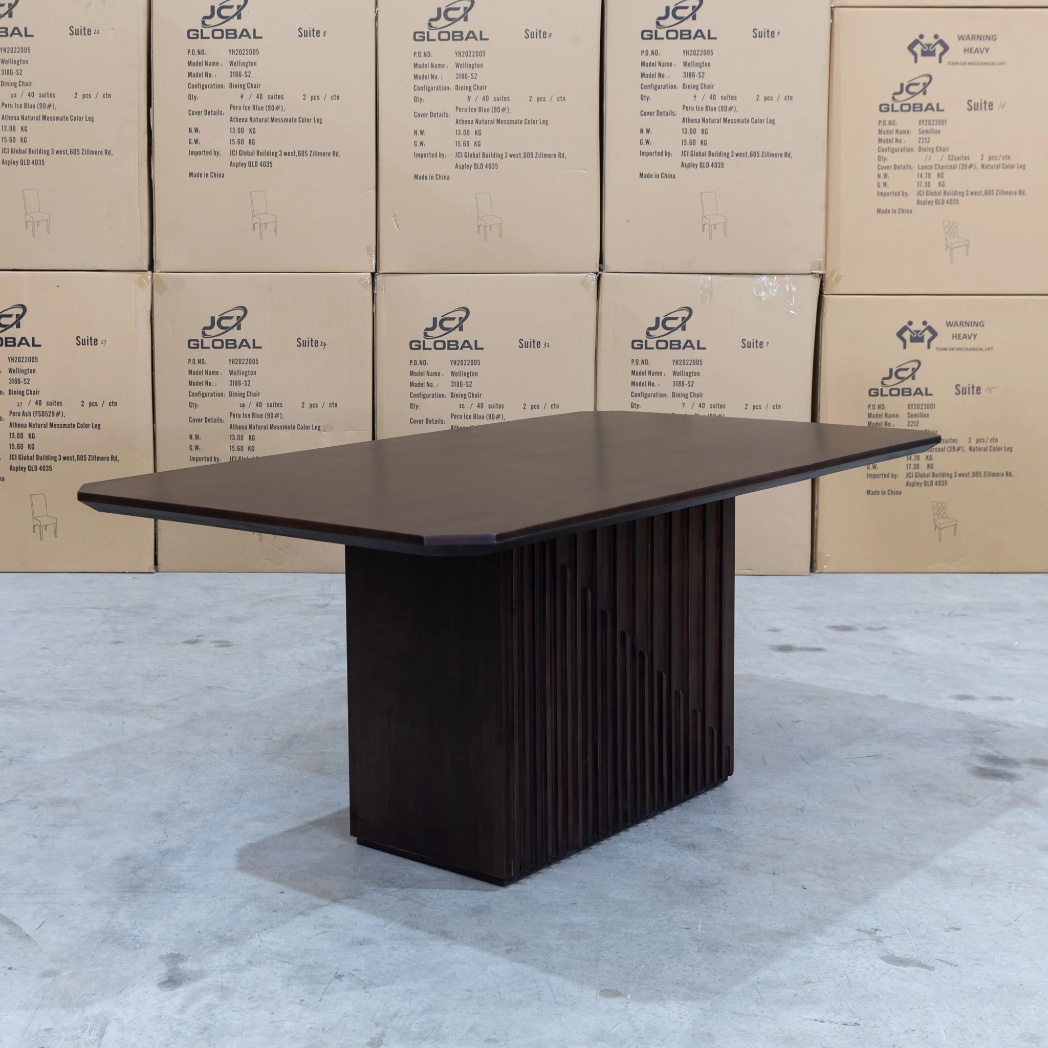 Shiraz 240cm Acacia Hardwood Dining Table - Image 5