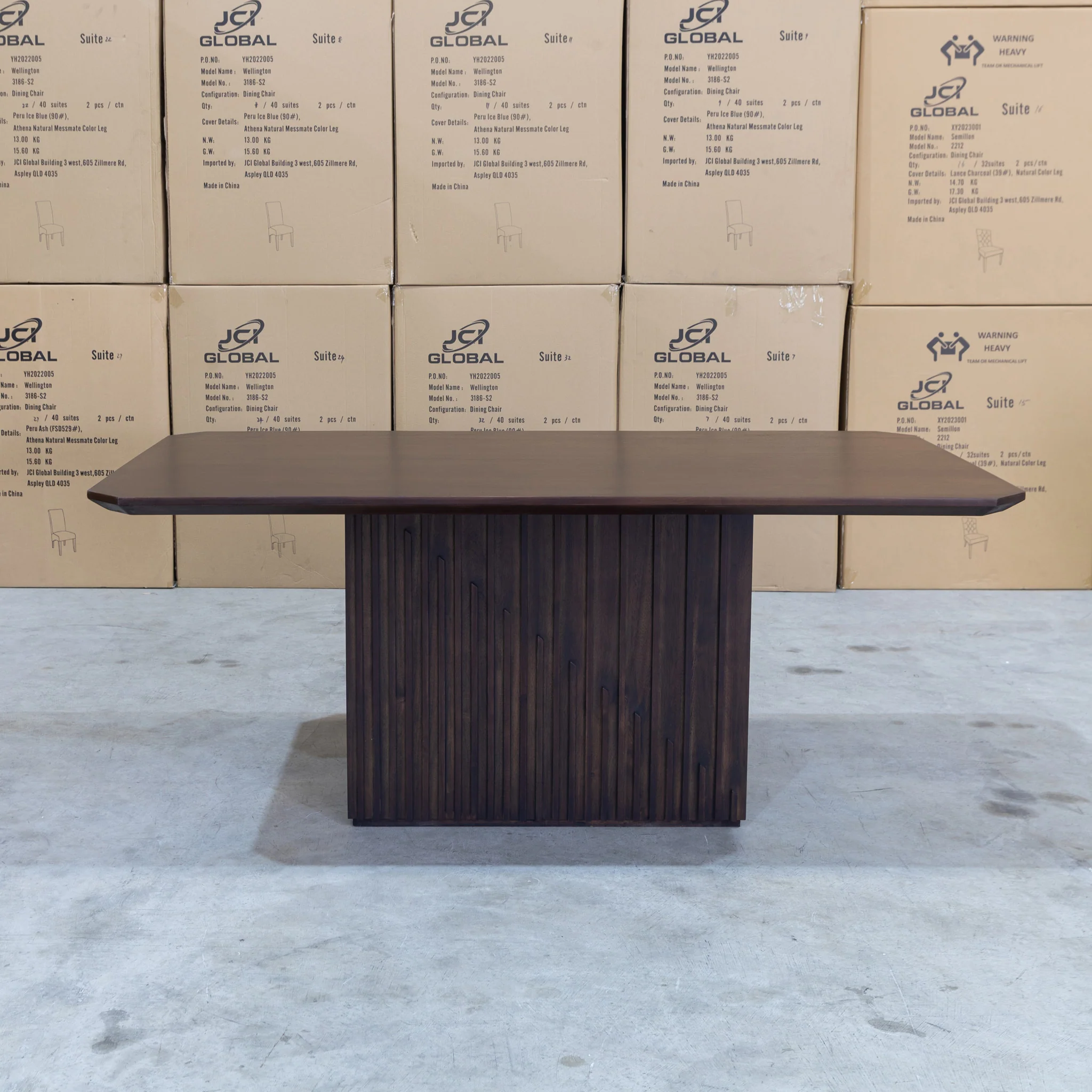 Shiraz 240cm Acacia Hardwood Dining Table - Image 9