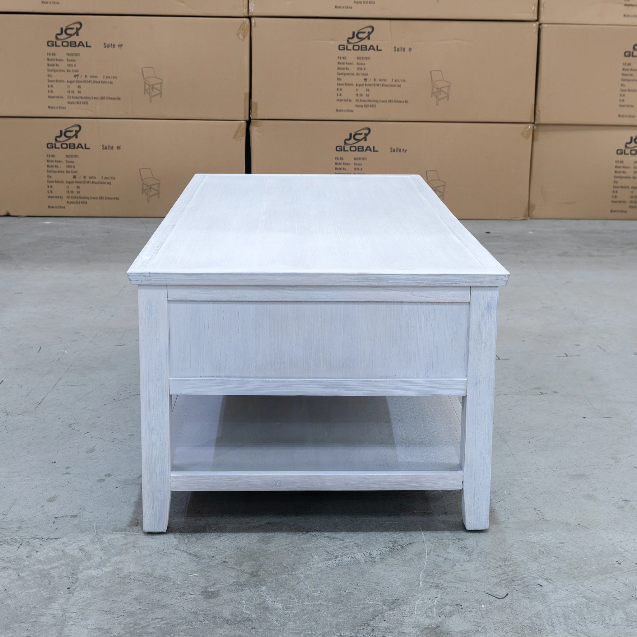 Sorrento 2 Drawer Hardwood Coffee Table - Image 6