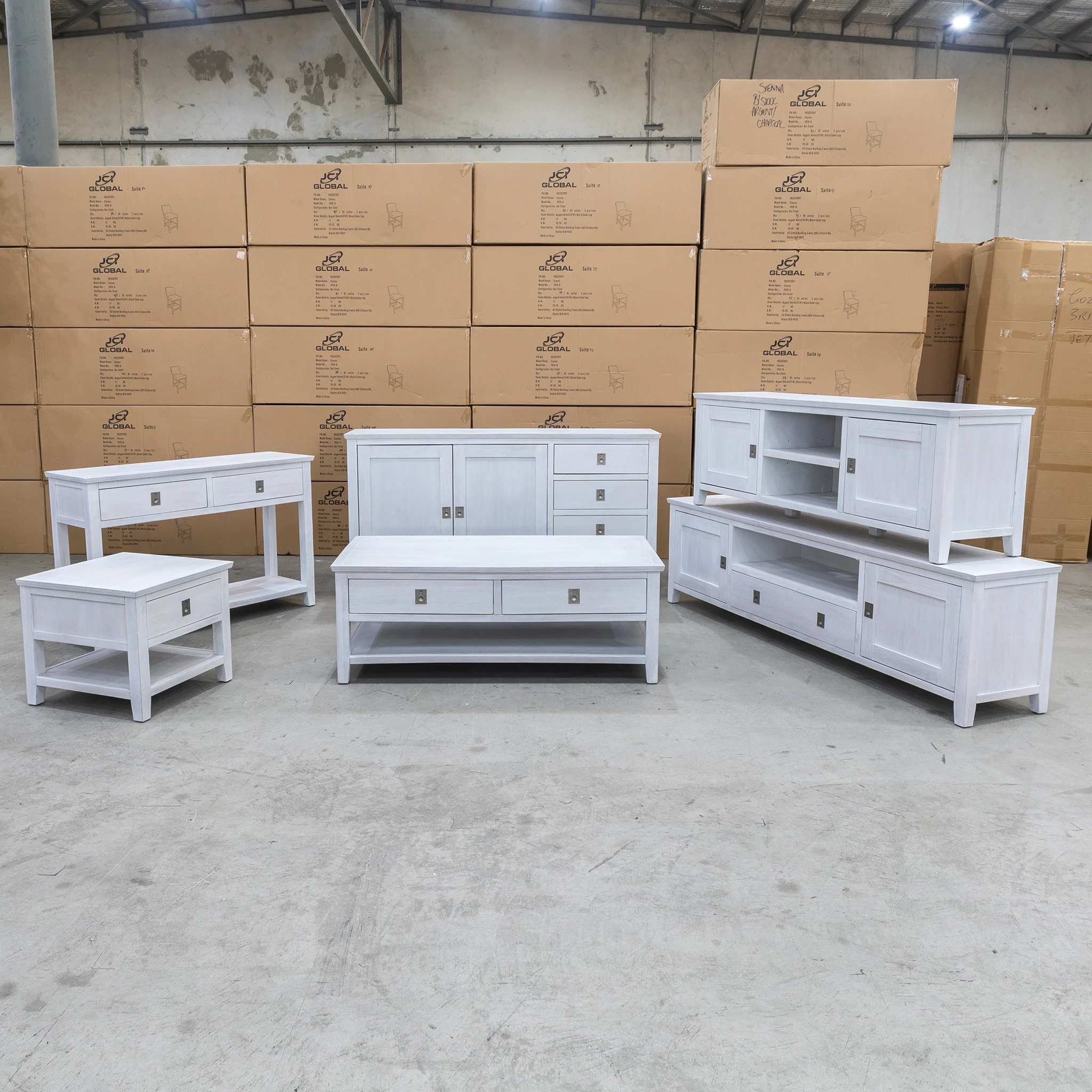 Sorrento 2 Drawer Hardwood Coffee Table - Image 8