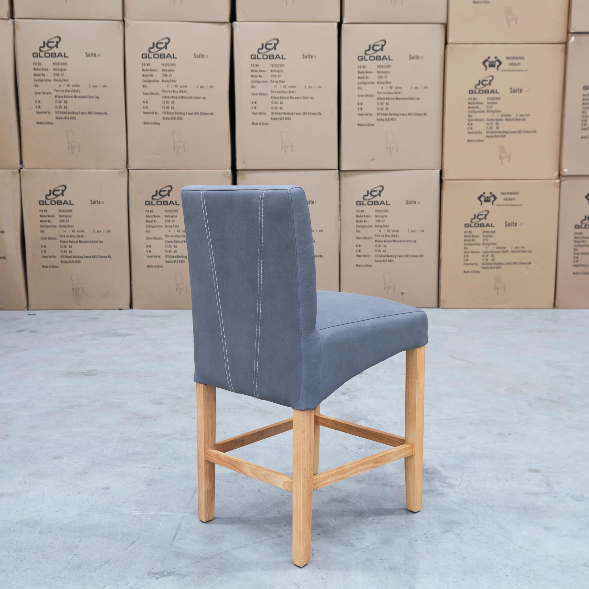 Wellington Bar Stool - Natural - Ash - Image 8