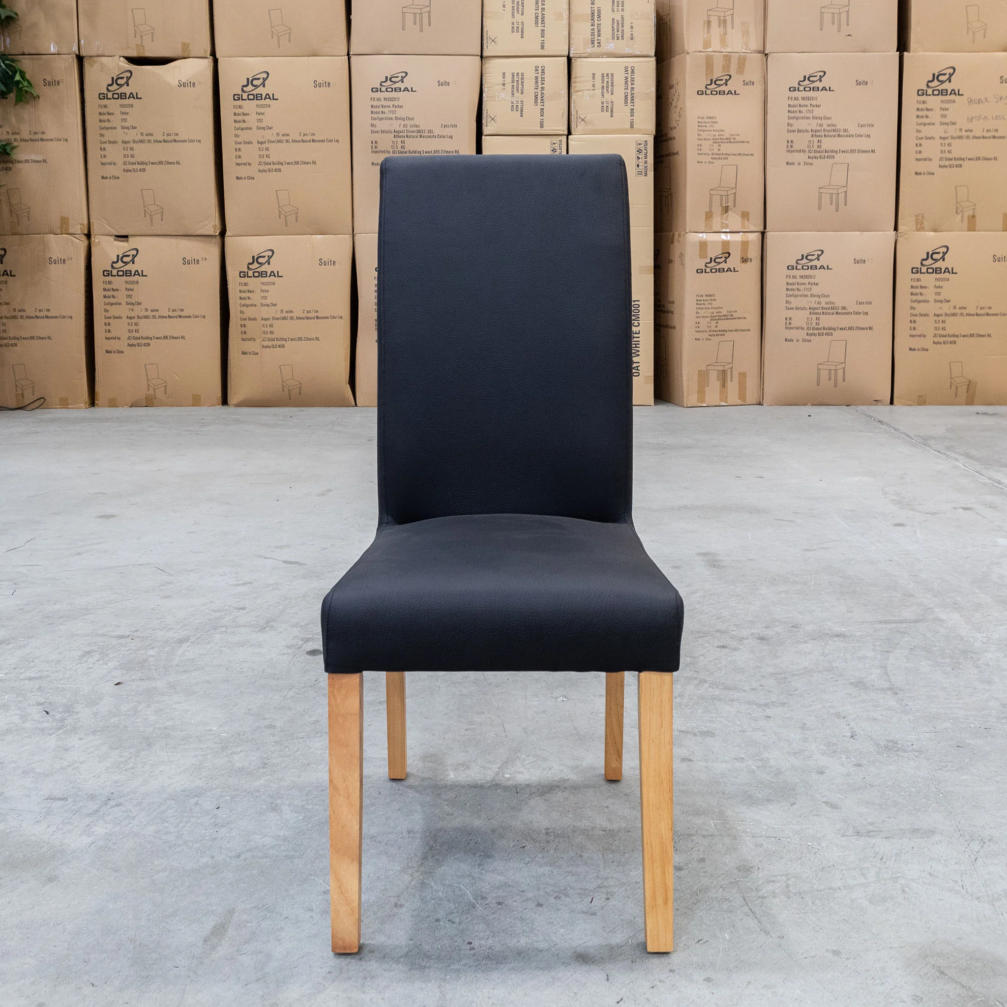 Wellington Dining Chair - Natural - Jet - Image 3