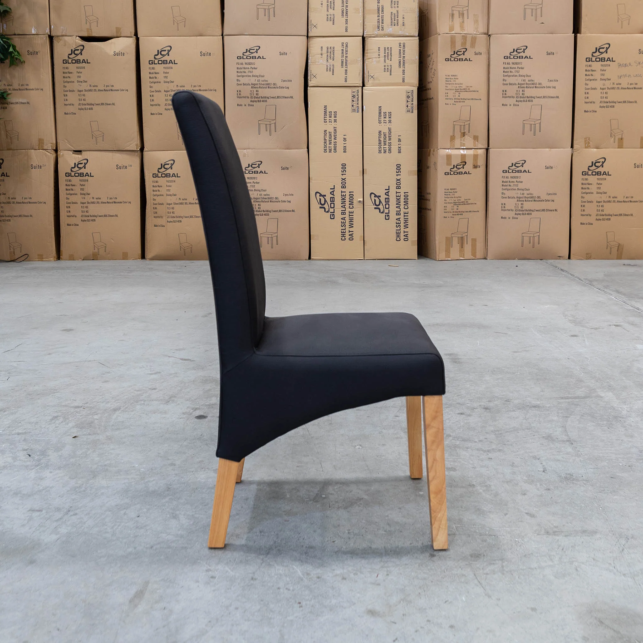 Wellington Dining Chair - Natural - Jet - Image 4