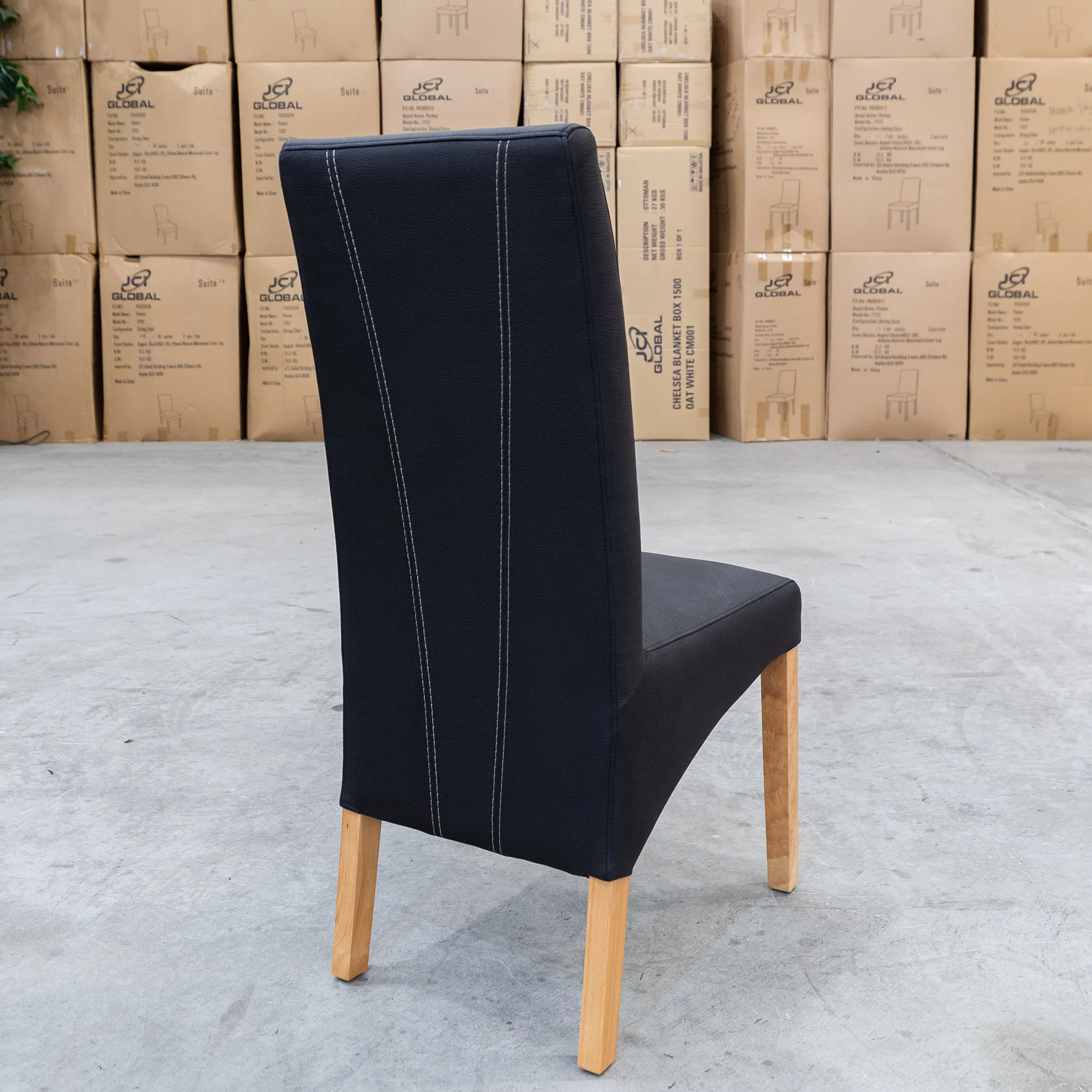 Wellington Dining Chair - Natural - Jet - Image 5