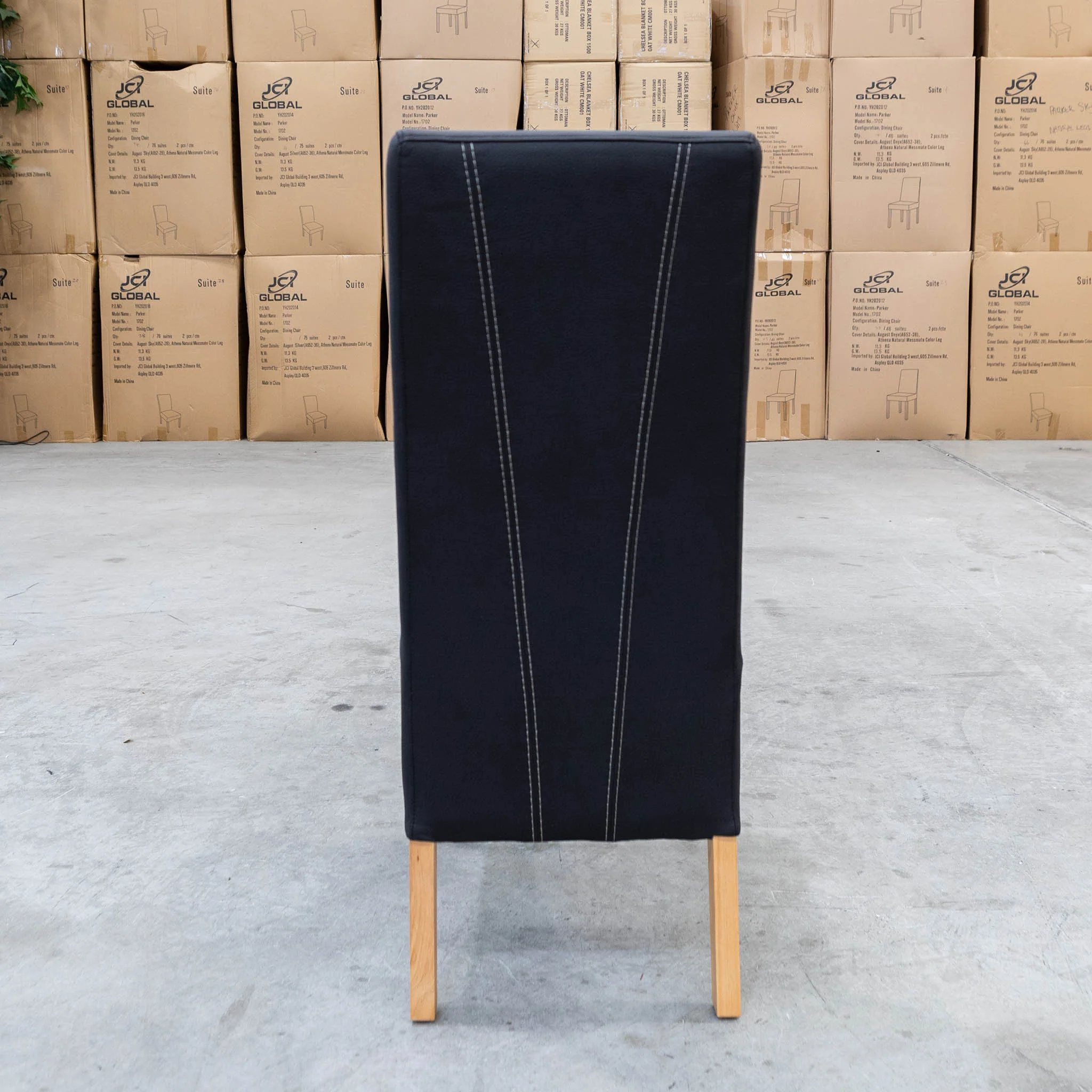 Wellington Dining Chair - Natural - Jet - Image 6